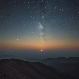 Starry Mountainscape