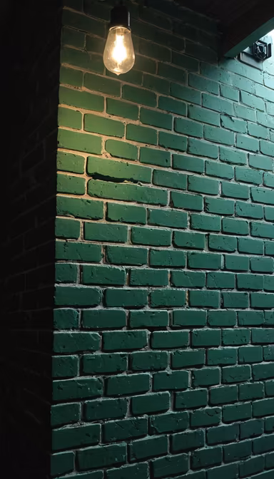 Green Brick Wall Green Brick Wall