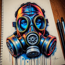 Gas Mask Art Gas Mask Art