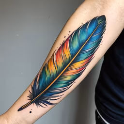 Colorful Feather Colorful Feather