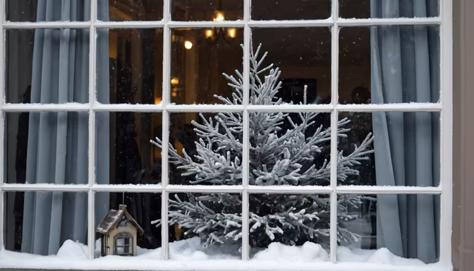 Winter Window Display
