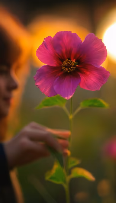 Flower in the Sunset Flower in the Sunset