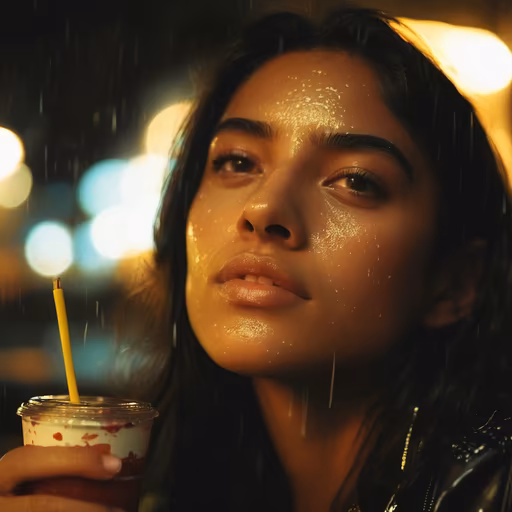 Rainy Night Reflections