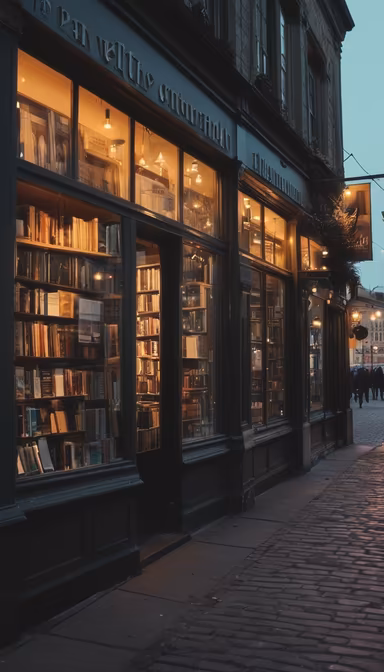 Bookstore at Dusk Bookstore at Dusk
