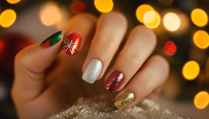 Festive nails