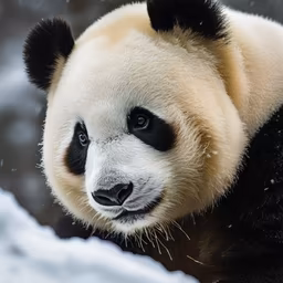 Panda in the Snow Panda in the Snow