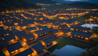 A Village Aglow A Village Aglow