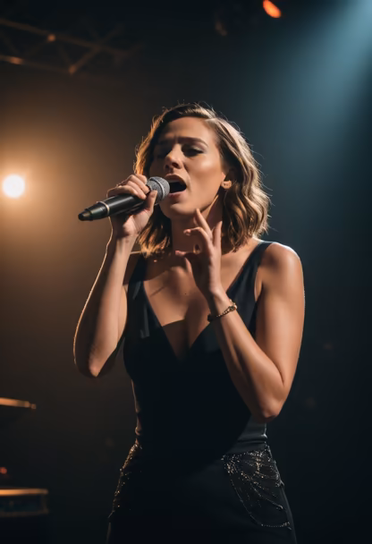 Singing Her Heart Out Singing Her Heart Out
