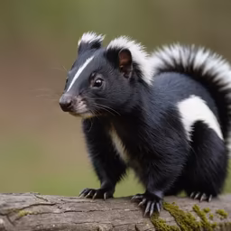 Skunk on a Log Skunk on a Log