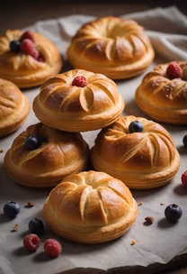 Berry Brioche Buns Berry Brioche Buns