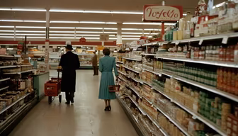Vintage Grocery Shopping