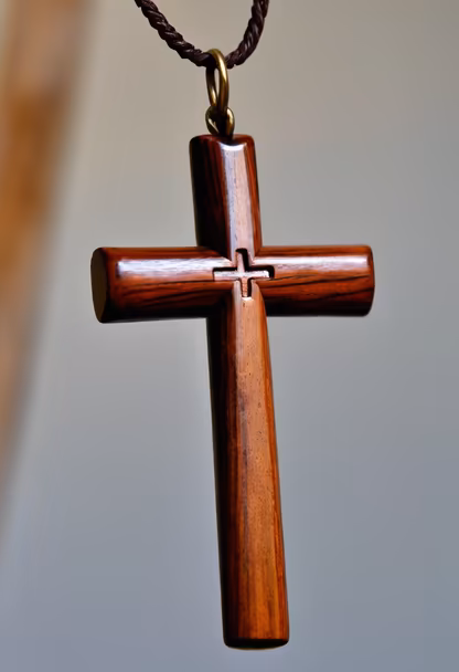 Wooden Cross Pendant Wooden Cross Pendant