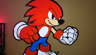 Knuckles Mural Knuckles Mural
