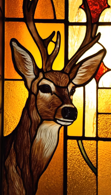 Stained Glass Deer Stained Glass Deer