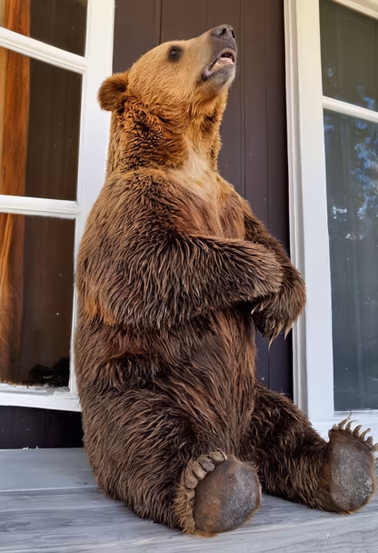 Bear on the Porch Bear on the Porch