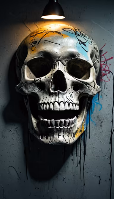 Urban Skull Art Urban Skull Art