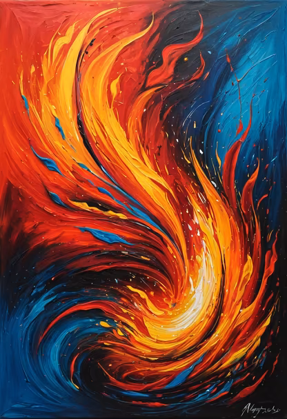 Fiery Abstract Fiery Abstract