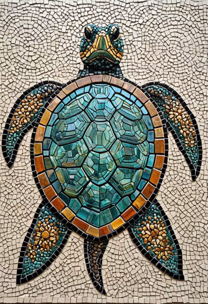 Turtle Mosaic Turtle Mosaic