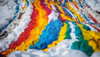 Colorful Snowscape Colorful Snowscape