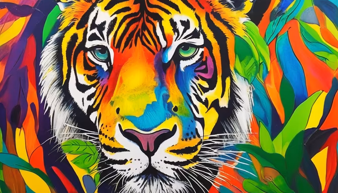 Colorful Tiger
