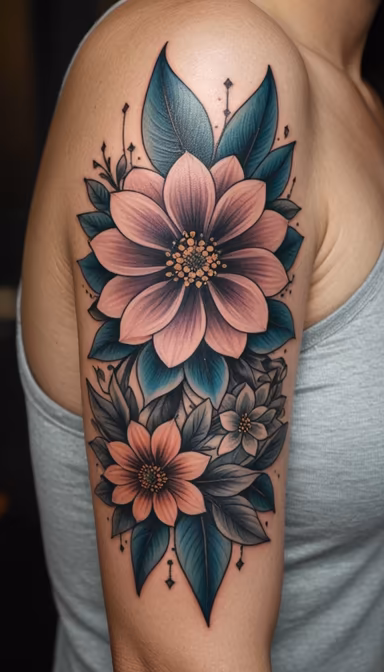 Floral Arm Art Floral Arm Art