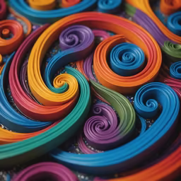 Colorful Quilled Creation Colorful Quilled Creation