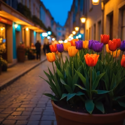 Evening Tulips Evening Tulips
