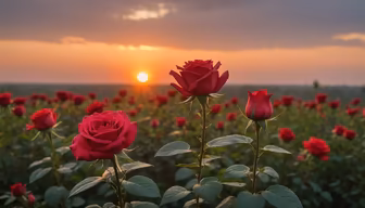 Rose Garden at Sunset Rose Garden at Sunset
