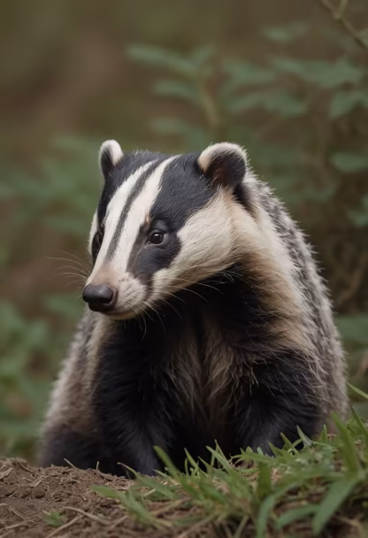Badger in the Woods Badger in the Woods