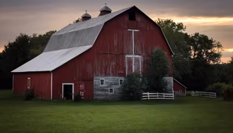 Rustic Barn at Dusk Rustic Barn at Dusk