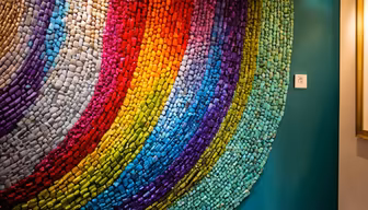 Rainbow Stone Art Rainbow Stone Art