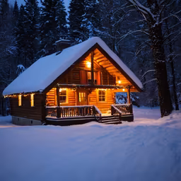 Winter Cabin Retreat Winter Cabin Retreat
