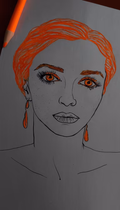 Fiery Portrait Fiery Portrait
