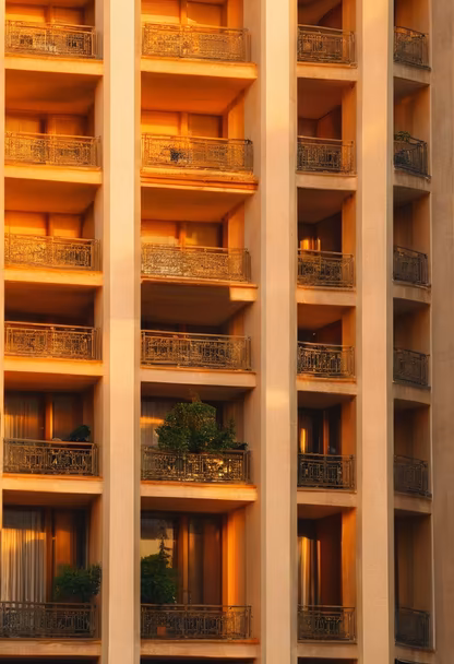 Balconies at Sunset