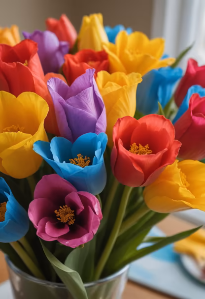 Rainbow Tulips