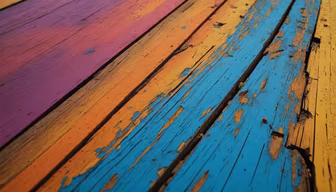 Colorful Wooden Planks Colorful Wooden Planks
