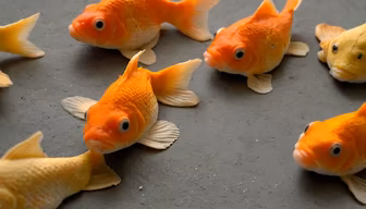 A School of Goldfish A School of Goldfish