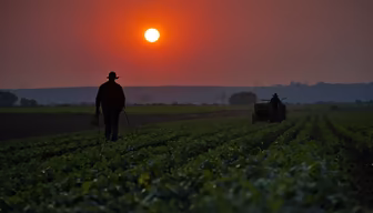Sunset on the Farm Sunset on the Farm