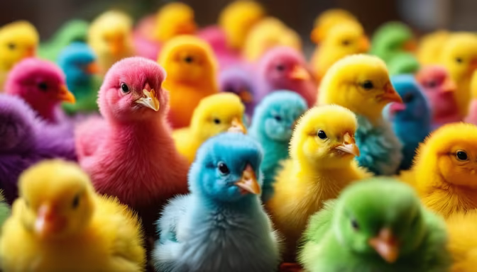 Colorful Chicks