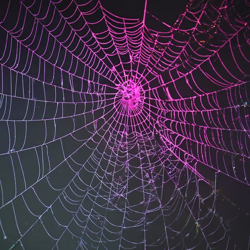 Spiderweb in Pink