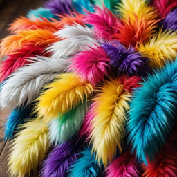 Rainbow Feathers