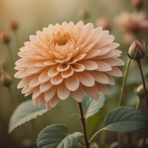 Peach Dahlia