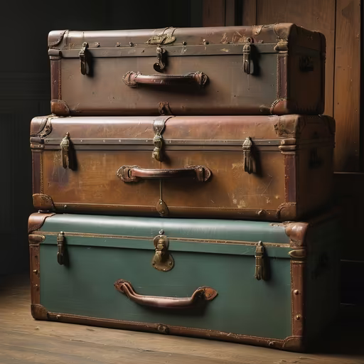 Vintage Luggage Stack