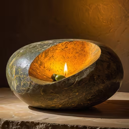 Tranquil Stone Candle Holder Tranquil Stone Candle Holder