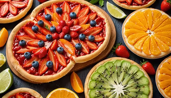 Fruity Dessert Pizzas