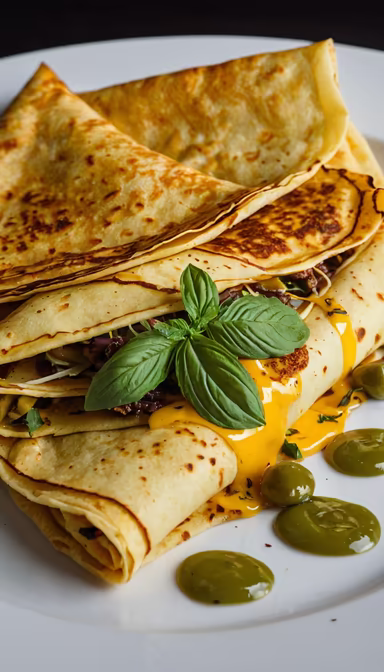 Savory Crepe Stack Savory Crepe Stack